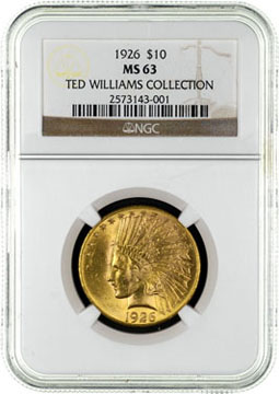 Click to See if There's a Larger Image! NGC-Grades-91-Coins-In-The-Ted-Williams-Collection